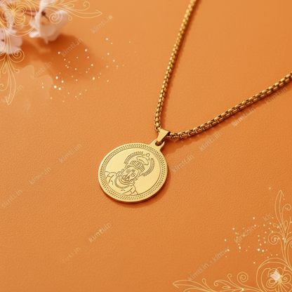 Gold Plated Hanuman Locket With Chain